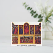 Uitzicht van het open altaar door Hubert van Eyck Briefkaart (Staand voorkant)