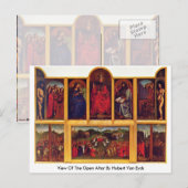 Uitzicht van het open altaar door Hubert van Eyck Briefkaart (Voorkant / Achterkant)