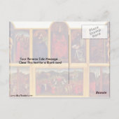 Uitzicht van het open altaar door Hubert van Eyck Briefkaart (Achterkant)