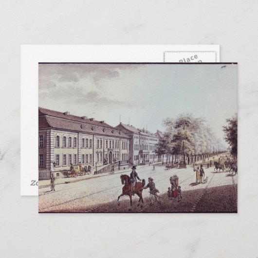 Uitzicht van het Opera House in Berlijn Briefkaart (Voorkant / Achterkant)