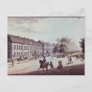 Uitzicht van het Opera House in Berlijn Briefkaart