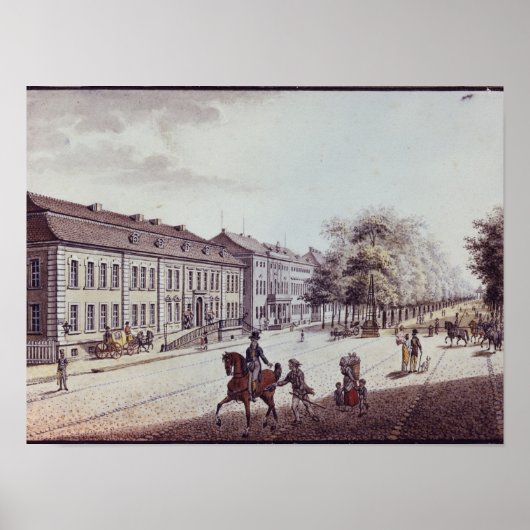 Uitzicht van het Opera House in Berlijn Poster (Voorkant)
