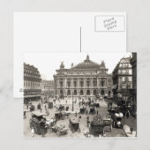 Uitzicht van het Opera House te Parijs, 1890-1999 Briefkaart (Voorkant / Achterkant)