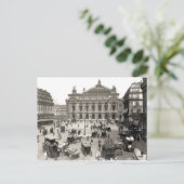 Uitzicht van het Opera House te Parijs, 1890-1999 Briefkaart (Staand voorkant)