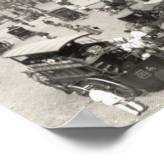 Uitzicht van het Opera House te Parijs, 1890-1999 Poster (Hoek)