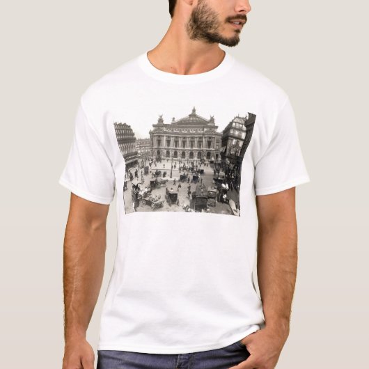 Uitzicht van het Opera House te Parijs, 1890-1999 T-shirt (Voorkant)