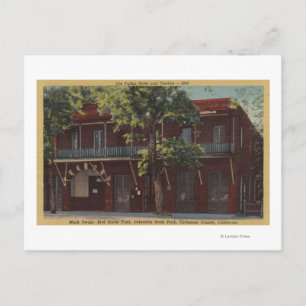 Uitzicht van het Oude Fallon Hotel & Theater (1860 Briefkaart