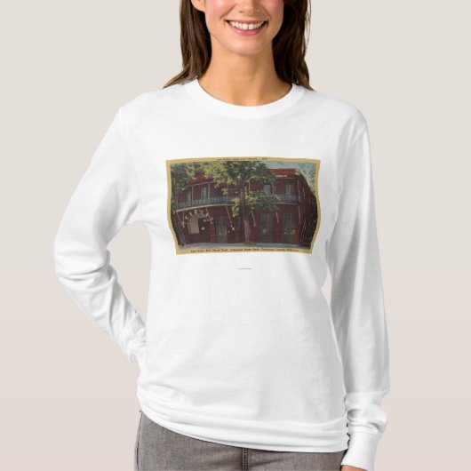 Uitzicht van het Oude Fallon Hotel & Theater (1860 T-shirt (Voorkant)