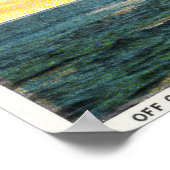 Uitzicht van het oude Franse kasteel, drie vlaggen Poster (Hoek)