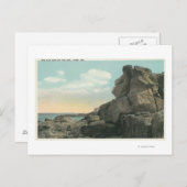 Uitzicht van het Oude Man van het Zee Rock Formati Briefkaart (Voorkant / Achterkant)