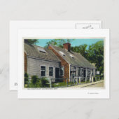 Uitzicht van het oudste huis in de stad briefkaart (Voorkant / Achterkant)