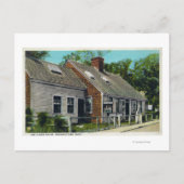 Uitzicht van het oudste huis in de stad briefkaart (Voorkant)