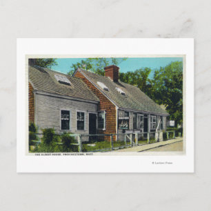 Uitzicht van het oudste huis in de stad briefkaart