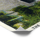 Uitzicht van het oudste huis in de stad poster (Hoek)