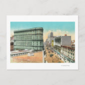 Uitzicht van het overstromingsgebouw briefkaart (Voorkant)