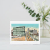 Uitzicht van het overstromingsgebouw briefkaart (Staand voorkant)