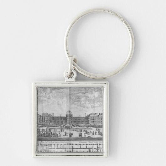 Uitzicht van het Palais des Tuileries (Tuileries) Sleutelhanger (Voorkant)