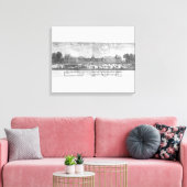 Uitzicht van het Palais des Tuileries van tuinen Canvas Afdruk (Insitu (Woonkamer))