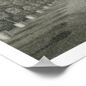 Uitzicht van het paleis bij Kew van het gras, gegr Poster (Hoek)