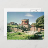 Uitzicht van het paleis Knossos Briefkaart (Voorkant / Achterkant)