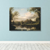 Uitzicht van het Paleis Pavlovsk, c.1800 Canvas Afdruk (Insitu (Houten vloer))