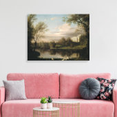 Uitzicht van het Paleis Pavlovsk, c.1800 Canvas Afdruk (Insitu (Woonkamer))