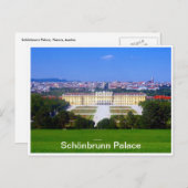 uitzicht van het paleis schönbrunn briefkaart (Voorkant / Achterkant)