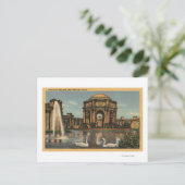 Uitzicht van het paleis van fijne kunsten briefkaart (Staand voorkant)