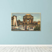 Uitzicht van het paleis van fijne kunsten canvas afdruk (Insitu (Houten vloer))