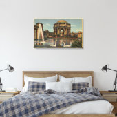 Uitzicht van het paleis van fijne kunsten canvas afdruk (Insitu (Slaapkamer))