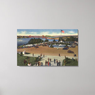 Uitzicht van het paleis van het Hongerlegioen Canvas Afdruk