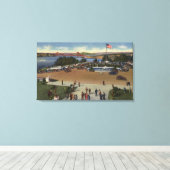 Uitzicht van het paleis van het Hongerlegioen Canvas Afdruk (Insitu (Houten vloer))