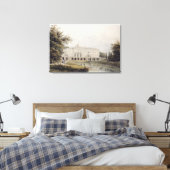 Uitzicht van het Paleis van Strelna nabij Sint-Pet Canvas Afdruk (Insitu (Slaapkamer))