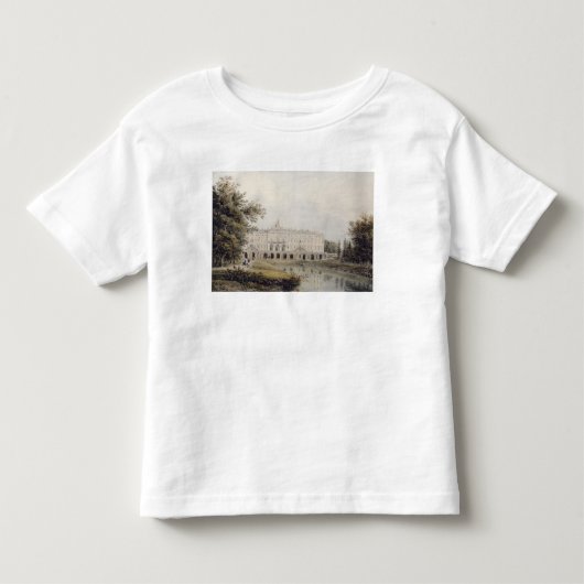 Uitzicht van het Paleis van Strelna nabij Sint-Pet Kinder Shirts (Voorkant)