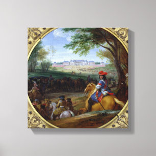 Uitzicht van het Paleis van Versailles in 1669 Canvas Afdruk
