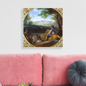 Uitzicht van het Paleis van Versailles in 1669 Canvas Afdruk (Insitu (Woonkamer))