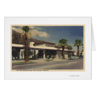Uitzicht van het Palm Springs-hotel