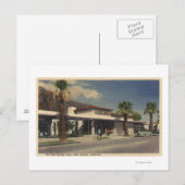 Uitzicht van het Palm Springs-hotel Briefkaart (Voorkant / Achterkant)