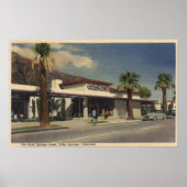 Uitzicht van het Palm Springs-hotel Poster (Voorkant)