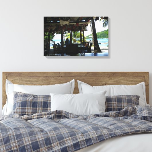 Uitzicht van het Paradijs Canvas Afdruk (Insitu (Slaapkamer))