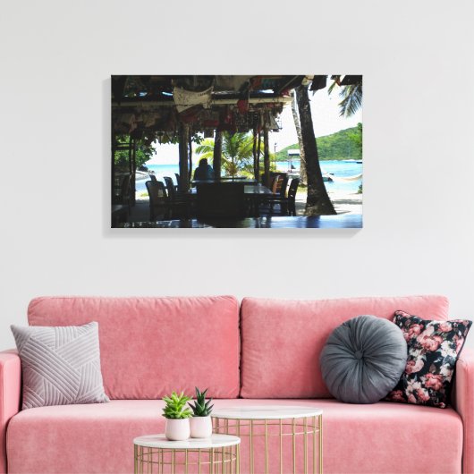 Uitzicht van het Paradijs Canvas Afdruk (Insitu (Woonkamer))