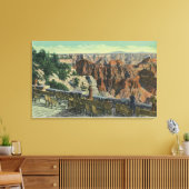 Uitzicht van het park canvas afdruk (Insitu (Woonkamer))