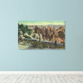 Uitzicht van het park canvas afdruk (Insitu (Houten vloer))