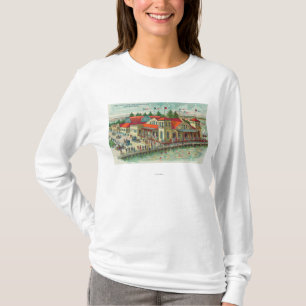 Uitzicht van het park Luna Park Caf � en Natator T-shirt