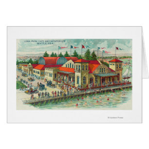 Uitzicht van het park Luna Park Caf � en Natatoriu