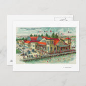 Uitzicht van het park Luna Park Caf � en Natatoriu Briefkaart (Voorkant / Achterkant)