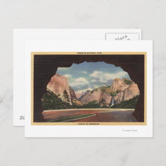 Uitzicht van het Park van het portaal van de groot Briefkaart (Voorkant / Achterkant)