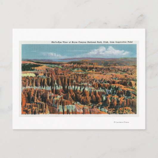 Uitzicht van het park vanuit het inspiratiepunt briefkaart (Voorkant)