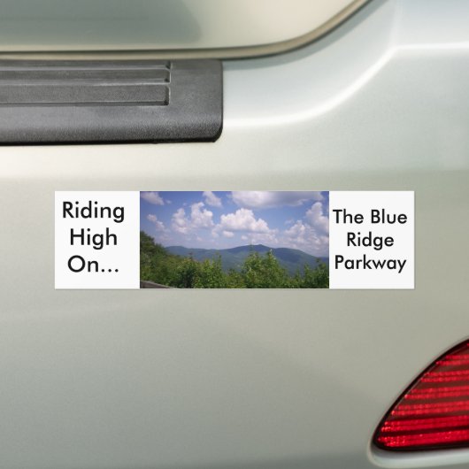 Uitzicht van het Parkway-gebergte Bumpersticker (Op auto)