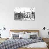 Uitzicht van het Parlement Canvas Afdruk (Insitu (Slaapkamer))